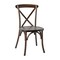 Merrick Lane Davisburg Stackable Wooden Cross Back Bistro Dining Chair